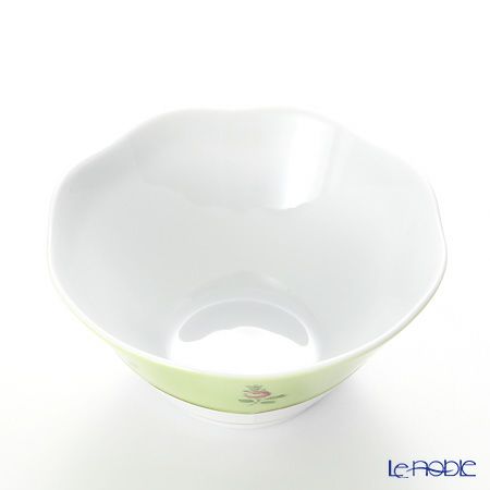 ヘレンド プティットローズ MX3 00901-0-00 ボウル 13cm（グリーン）