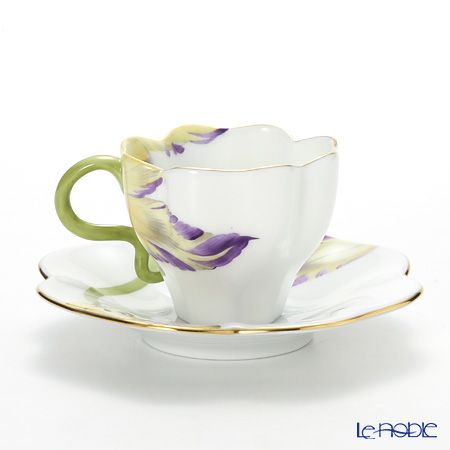 ヘレンド チューリップ TULIP-1 04746-0-00 ティーカップ＆ソーサー パープル