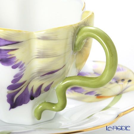 ヘレンド チューリップ TULIP-1 04746-0-00 ティーカップ＆ソーサー パープル