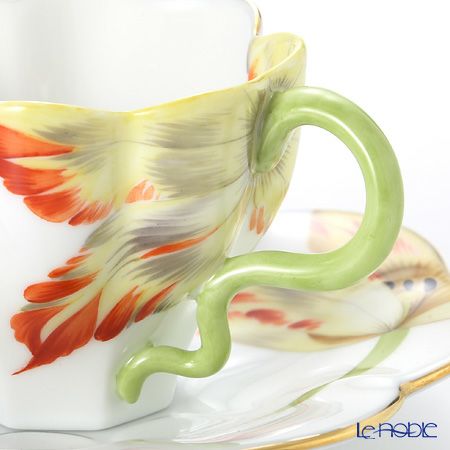 ヘレンド チューリップ TULIP-3 04746-0-00 ティーカップ＆ソーサー レッド