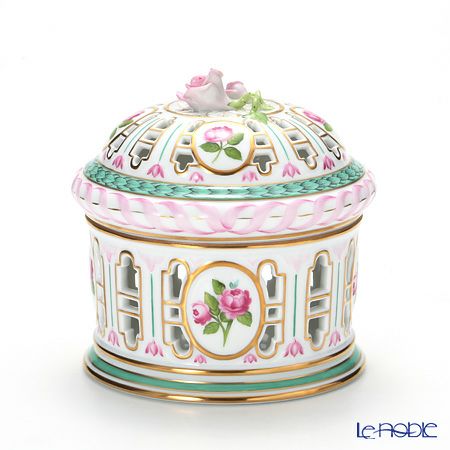 ヘレンド CHLORIS 06206-0-09 透かしボンボン（ローズ） 13cm