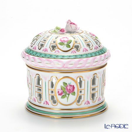 ヘレンド CHLORIS 06206-0-09 透かしボンボン（ローズ） 13cm