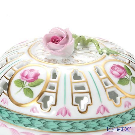 ヘレンド CHLORIS 06206-0-09 透かしボンボン（ローズ） 13cm