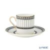 ウェッジウッド（Wedgwood） コロネードブラック コーヒーカップ＆ソーサー ボンド 100ml