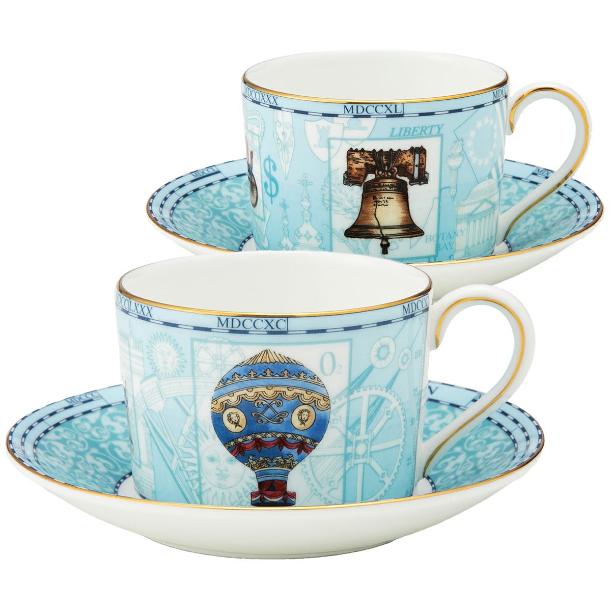 ウェッジウッド（Wedgwood） ミレニアムコレクション ティーカップ＆ソーサー ペア 1997年／18世紀