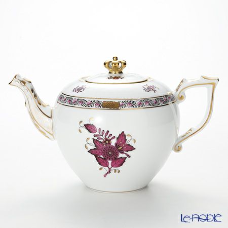 ヘレンド アポニーロイヤルダークピンク AP3-X1+MON ポット、シュガー、クリーマー（LE250）