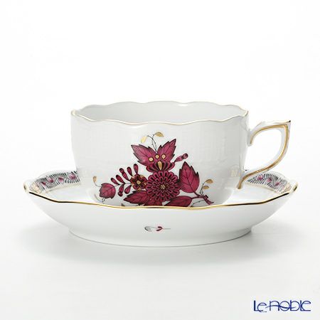 ヘレンド アポニーロイヤルダークピンク AP3-X1 00724-0-00 ティーカップ＆ソーサー 200ml