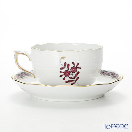 ヘレンド アポニーロイヤルダークピンク AP3-X1 00724-0-00 ティーカップ＆ソーサー 200ml