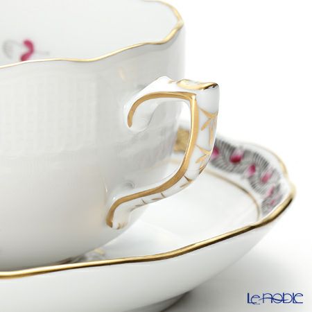 ヘレンド アポニーロイヤルダークピンク AP3-X1 00724-0-00 ティーカップ＆ソーサー 200ml