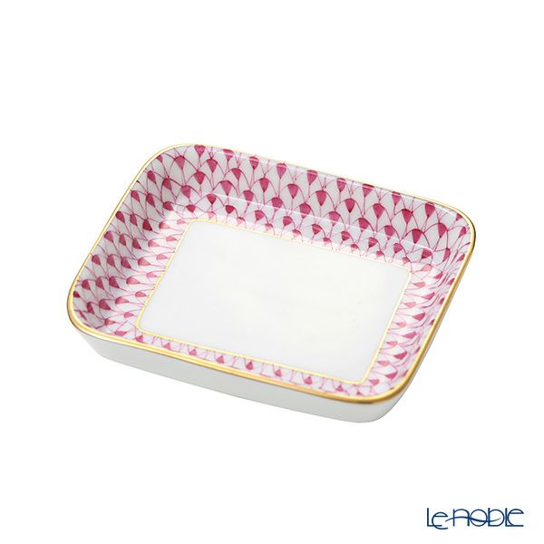 ヘレンド エカイユピンク VHP オブロングトレイ 8.5×7cm 小皿／豆皿 07733-0-00