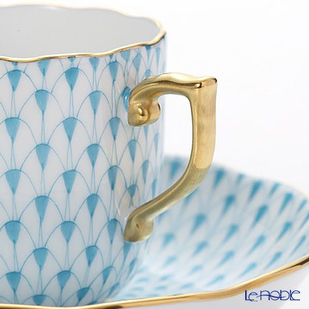 ヘレンド エカイユ ターコイズ VHTQ 20707-0-00 モカカップ＆ソーサー 150ml