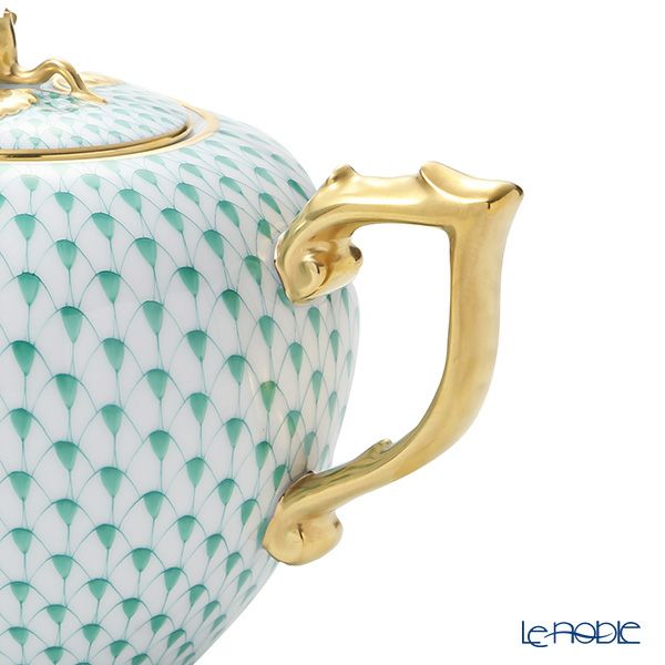 ヘレンド エカイユグリーン VHV-RI-X1 ティーポット 800ml 20606-0-09