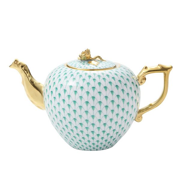 ヘレンド エカイユグリーン VHV-RI-X1 ティーポット 800ml 20606-0-09