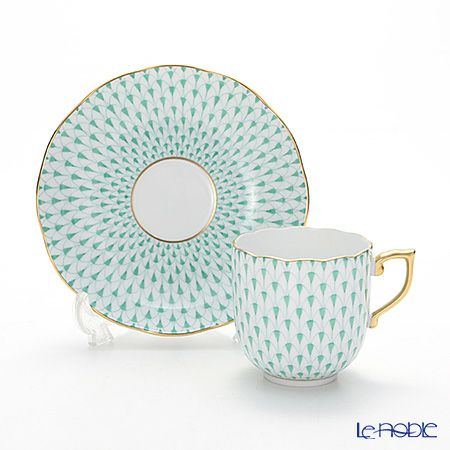 ヘレンド エカイユ グリーン VHV 20707-0-00 モカカップ＆ソーサー 150ml