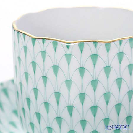 ヘレンド エカイユ グリーン VHV 20707-0-00 モカカップ＆ソーサー 150ml