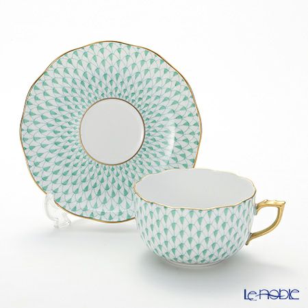 ヘレンド エカイユ グリーン VHV 20724-0-00 ティーカップ＆ソーサー 200ml