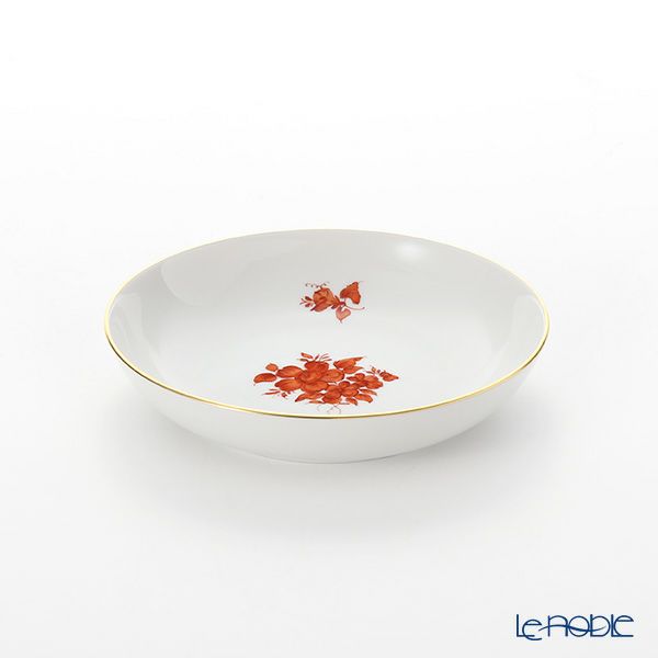 アウガルテン（AUGARTEN） マリアテレジア オレンジ（5098C） 野バラ ラウンドディッシュ 12.5cm（069）