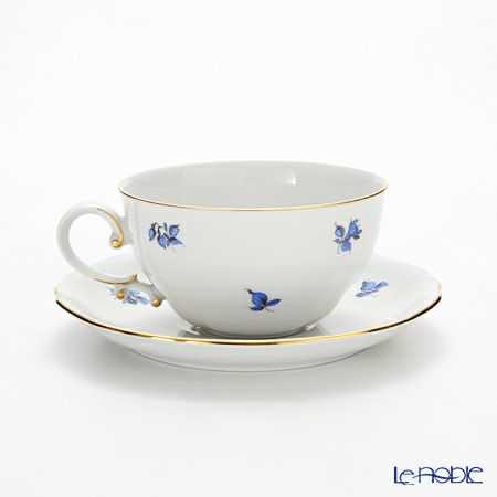 アウガルテン（AUGARTEN） マリアテレジア ブルー（50981） バラ ティーカップ＆ソーサー 250ml（062）