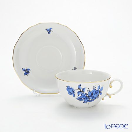 アウガルテン（AUGARTEN） マリアテレジア ブルー（50981） バラ ティーカップ＆ソーサー 250ml（062）