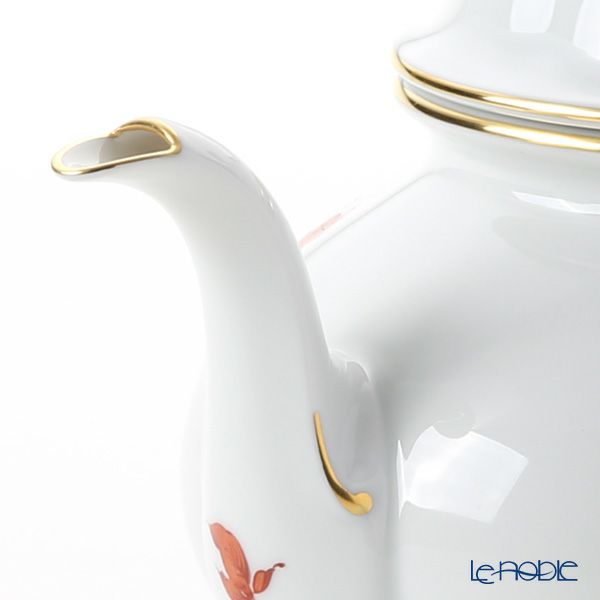 アウガルテン（AUGARTEN） マリアテレジア オレンジ（50982） バラ ティーポット1.2L （062モーツアルトシェイプ）