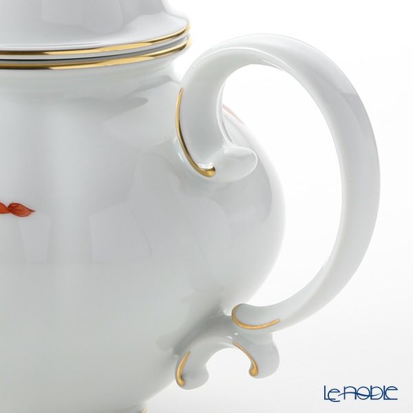 アウガルテン（AUGARTEN） マリアテレジア オレンジ（50982） バラ ティーポット1.2L （062モーツアルトシェイプ）