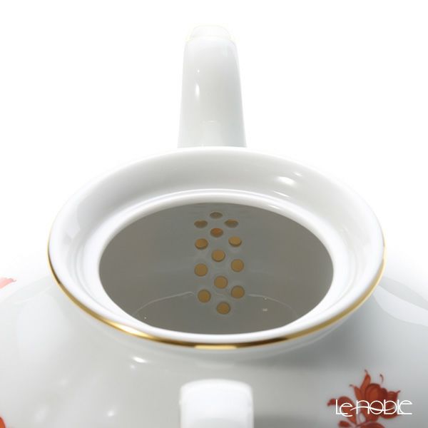 アウガルテン（AUGARTEN） マリアテレジア オレンジ（50982） バラ ティーポット1.2L （062モーツアルトシェイプ）