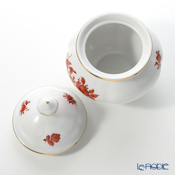 アウガルテン（AUGARTEN） マリアテレジア オレンジ（50982） バラ シュガーボウル250ml（062モーツアルトシェイプ）