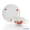 アウガルテン（AUGARTEN） マリアテレジア オレンジ（50982） バラ ティーカップ＆ソーサー 250ml（062）