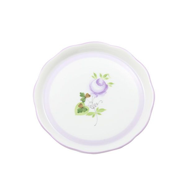 ヘレンド ウィーンのバラ ライラック VRHL 00341-0-00 コースター10cm
