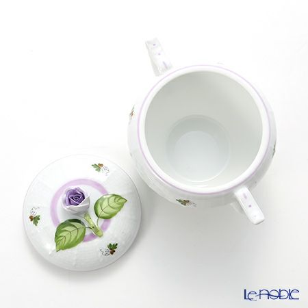 ヘレンド ウィーンのバラ ライラック 00472-0-09 シュガーポット ローズ 200ml