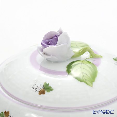 ヘレンド ウィーンのバラ ライラック 00472-0-09 シュガーポット ローズ 200ml