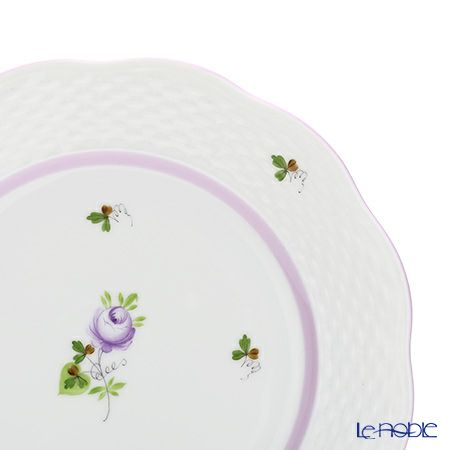 ヘレンド ウィーンのバラ ライラック 00517 プレート 19cm