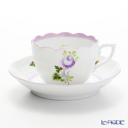 ヘレンド ウィーンのバラ ライラック 00711-0-00 モカカップ＆ソーサー 100ml
