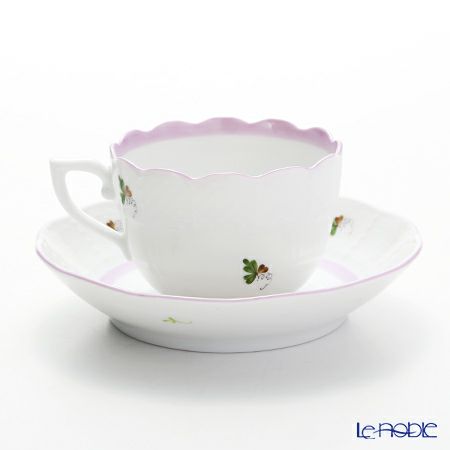 ヘレンド ウィーンのバラ ライラック 00711-0-00 モカカップ＆ソーサー 100ml