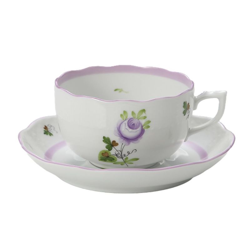 ヘレンド ウィーンのバラ ライラック 00724-0-00 ティーカップ＆ソーサー 200ml