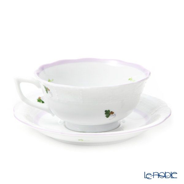 ヘレンド ウィーンのバラ ライラック ティーカップ＆ソーサー（ロウ）VRHL 00734-0-00
