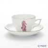 ヘレンド マリンライフ MEVHS4 20730-0-00 ティーカップ＆ソーサー（兼用） 200ml シーホース／ピンク