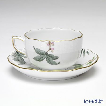 ヘレンド フォレ（葉） FORETGD-6 00724-0-00 ティーカップ＆ソーサー 200ml