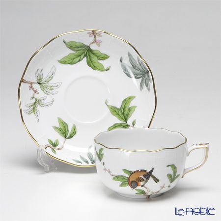 ヘレンド フォレ（葉） FORETGD-6 00724-0-00 ティーカップ＆ソーサー 200ml