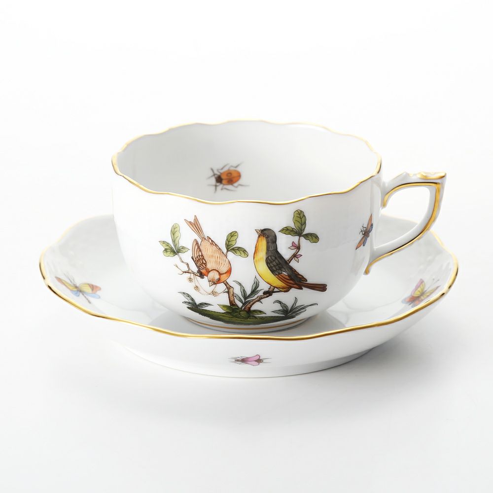 ヘレンド ロスチャイルドバード RO-7 00724-0-00 ティーカップ＆ソーサー 200ml
