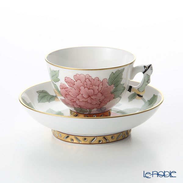 ヘレンド シノワズリ（中国趣味） 華牡丹 PVFP-X1 03371-0-21 マンダリン スモールカップ＆ソーサー