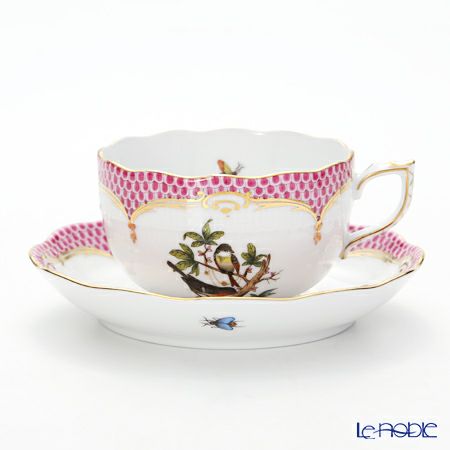 ヘレンド ロスチャイルドバード ピンクスケール ROEP-2 00724-0-00 ティーカップ＆ソーサー 200ml