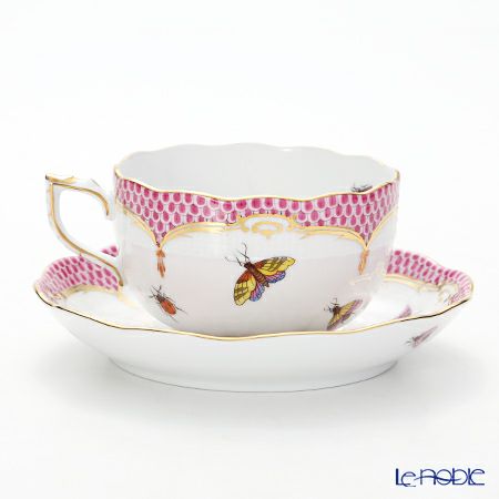 ヘレンド ロスチャイルドバード ピンクスケール ROEP-2 00724-0-00 ティーカップ＆ソーサー 200ml