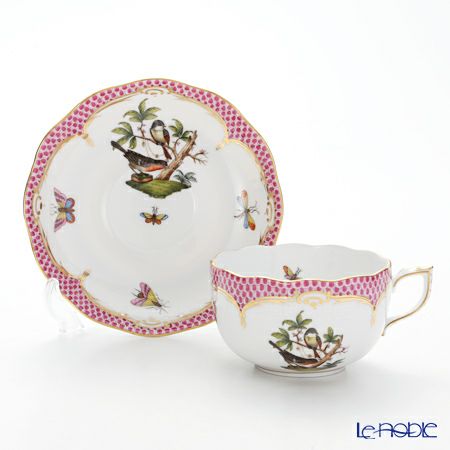 ヘレンド ロスチャイルドバード ピンクスケール ROEP-2 00724-0-00 ティーカップ＆ソーサー 200ml