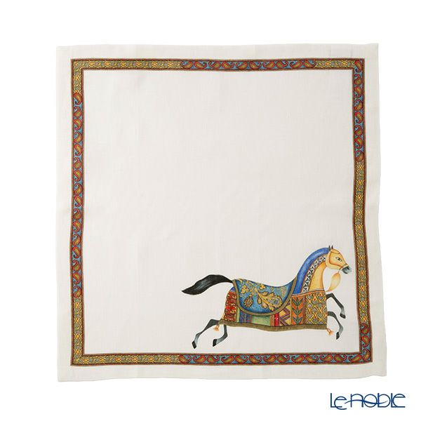 テシトゥーラ トスカーナ テレリーエ ナプキン 46×46cm 4枚セット マハラジャ 100%リネン ポーチ付