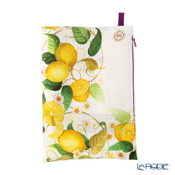 テシトゥーラ トスカーナ テレリーエ ナプキン 46×46cm 4枚セット アマルフィ 100%リネン ポーチ付