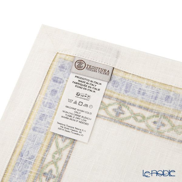 テシトゥーラ トスカーナ テレリーエ ナプキン 46×46cm 4枚セット アマルフィ 100%リネン ポーチ付