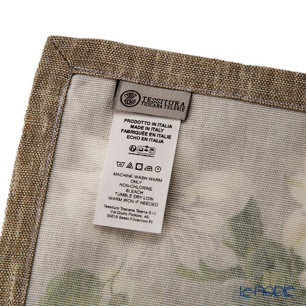 テシトゥーラ トスカーナ テレリーエ ナプキン 46×46cm 4枚セット ブロッサム 100%コットン ポーチ付