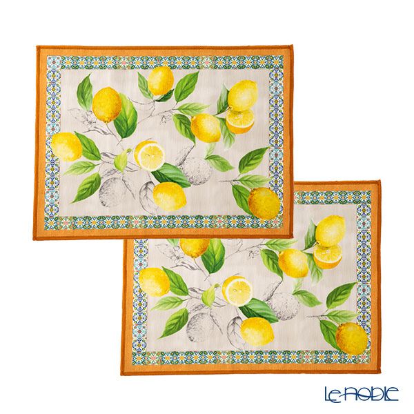 テシトゥーラ トスカーナ テレリーエ プレースマット 50×37cm 2枚セット チェターラ ポリエステル ポーチ付