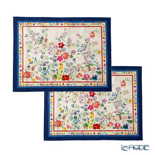 テシトゥーラ トスカーナ テレリーエ プレースマット 50×37cm 2枚セット プリムラ ポリエステル ポーチ付